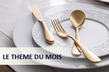 Thème du mois - Art de la table assiettes, verres degrenne La rochère fabriqués en France